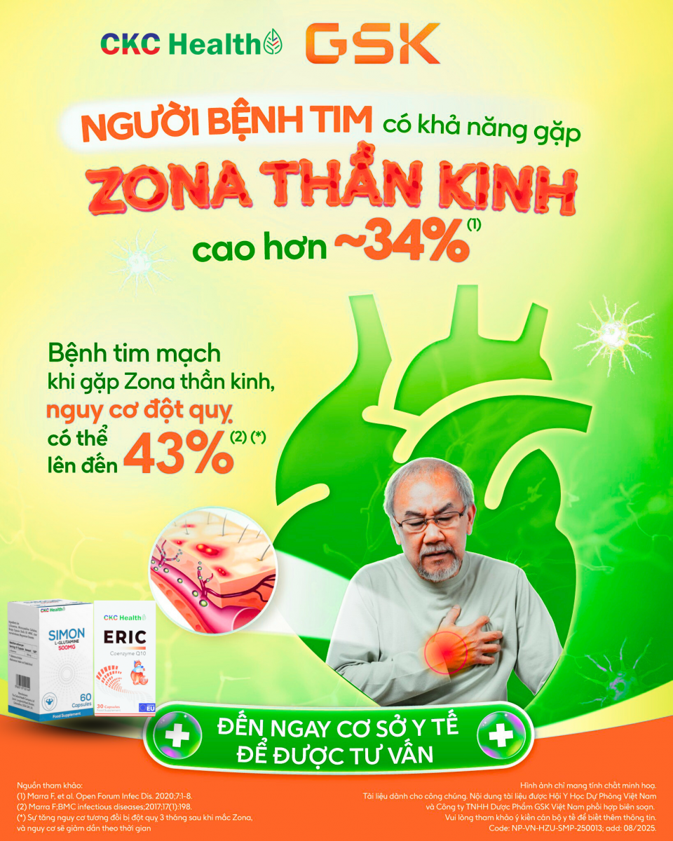NGƯỜI BỆNH TIM – CẨN TRỌNG VỚI ZONA THẦN KINH!
