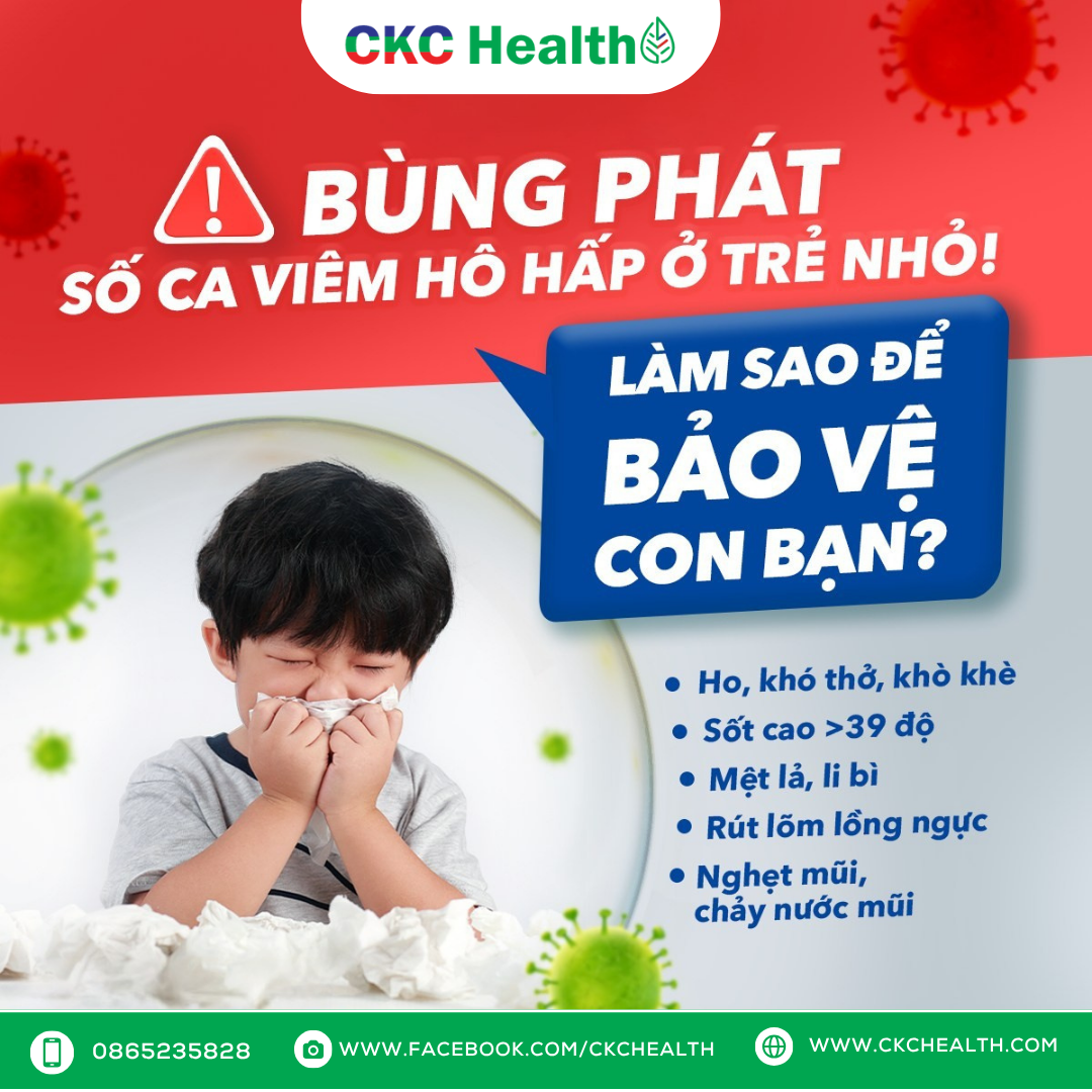CẢNH BÁO: SỐ CA TRẺ MẮC VIÊM HÔ HẤP TĂNG NHANH!
